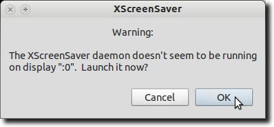 XScreensaver डेमॉन चालू करें